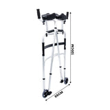 Orthonica Folding Rollator Walker Aluminium Adjustable Handles With Cane Box