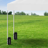 Wallaroo 10L Weight Bags 4 Pcs Gazebo Pods Canopy Eco-friendly Anchor In Black