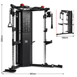 Powertrain Home Gym Station Functional Trainer Power Rack 136kg Weight Stack In Australia - Darrahopens