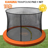 Darrahopens Sports & Fitness > Trampolines > Trampolines & Accessories Kahuna 10ft Trampoline Pad and Net - Orange