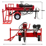 Yukon 60 Tonne Petrol Log Splitter with Hydraulic Lift 420cc In Australia - Darrahopens