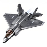 Sluban B1186 Model Kit 1:44 J35 Carrier Fighter Chinese Stealth Jet Plane Modern PLAAF Building Blocks DIY Set Toy In Australia - Darrahopens