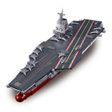 Sluban B1188 Model Kit 1:450 Aircraft Carrier Fujian Type 003 Chinese PLAN Warship Navy Vessel Boat Blocks DIY Set Toy In Australia - Darrahopens
