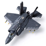Sluban B1361 Model Kit 1:44 F35 Lightning Stealth Fighter Jet Plane Modern USAF Air Force Building Blocks DIY Set Toy In Australia - Darrahopens