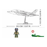 Sluban B1361 Model Kit 1:44 F35 Lightning Stealth Fighter Jet Plane Modern USAF Air Force Building Blocks DIY Set Toy