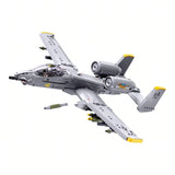 Sluban B1362 Model Kit 1:44 A10 Warthog Thunderbolt Attack Jet Fighter Plane USAF Military Building Blocks DIY Set Toy