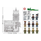 Sluban B1532 Model Kit 44cm Battle Of Sainte Mere Eglise D-Day WWII Paratrooper Army Building Blocks DIY Set Toy In Australia - Darrahopens