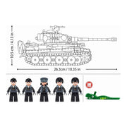 Sluban B1535 Model Kit 1:35 Panther G Tank German Panzer WWII Army Military Building Blocks DIY Construction Set Toy In Australia - Darrahopens