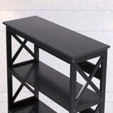 Sarantino Daphne 5-tier Cross Panel Bookshelf