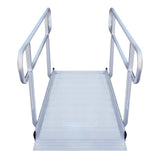 Kartrite 6ft Aluminium Wheelchair Ramp with Handrails 386kg Capacity 72cm Width