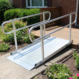 Kartrite 6ft Aluminium Wheelchair Ramp with Handrails 386kg Capacity 72cm Width
