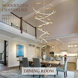 BAMDECOR A18801/8 Nordic Home Decor Dining Room Pendant lamp lights Ceiling Lamp Hanging Light (8 Rings-Gold)