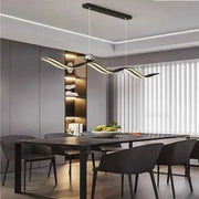 Darrahopens Home & Garden > Lighting > Ceiling Lights BAMDECOR A2575 Modern Design Linear LED Ceiling Light for Dining Room Office Kitchen Living Room (Black)BAMDECOR A2575 Modern Design Linear LED Ceiling Light for Dining Room Office Kitchen Living Room (Black) In Australia - Darrahopens