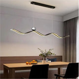 BAMDECOR A2575 Modern Design Linear LED Ceiling Light for Dining Room Office Kitchen Living Room (Black)BAMDECOR A2575 Modern Design Linear LED Ceiling Light for Dining Room Office Kitchen Living Room (Black)