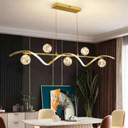 BAMDECOR AD2621 Modern Gold Kitchen Island Light with Glass Globe Shade Ceiling Pendant Lights In Australia - Darrahopens