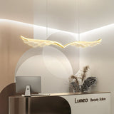BAMDECOR 150cm Wing-Shaped LED Ceiling Light 3-Color Changeable Stepless Dimming High Light Transmission Board Modern Lighting Fixture
