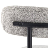 Luxe Boucle Cushioned Elsa Dining Chairs in Arctic White