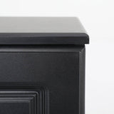 Bedside Table Side Storage Cabinet Nightstand Bedroom 2 Drawer KEVA BLACK