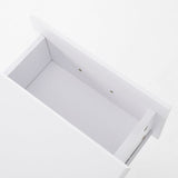 2X Bedside Table Side Storage Cabinet Nightstand Bedroom 2 Drawer KEVA WHITE