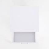 Bedside Table Side Storage Cabinet Nightstand Bedroom 1 Drawer 1 Shelf ELLA - WHITE