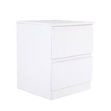 Bedside Table Side Storage Cabinet Nightstand Bedroom 2 Drawer JOSS WHITE