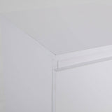 Bedside Table Side Storage Cabinet Nightstand Bedroom 2 Drawer JOSS WHITE