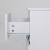 2X Bedside Table Side Storage Cabinet Nightstand Bedroom 2 Drawer JOSS BLACK