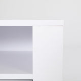 Bedside Table Side Storage Cabinet Nightstand Bedroom 2 Drawer 1 Shelf ZURI WHITE