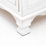 Bedside Table 3 Drawer Vintage Side Table Storage Cabinet Bedroom CLARA WHITE