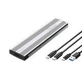 OXHORN UM-311S USB C 3.2 Gen 2 M.2 NVMe Enclosure Silver