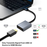 BENFEI 000334GY USB 3.0 to HDMI Adapter, USB 3.0 to HDMI Male Adapter for Windows 11/10/8/7 (NOT for MAC) In Australia - Darrahopens
