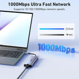BENFEI 000495GY 10-in-1 USB C Hub 4K HDMI + RJ45 + 100W PD + USB-C + USB x 4 +TF/SD Reader In Australia - Darrahopens