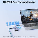 BENFEI 000495GY 10-in-1 USB C Hub 4K HDMI + RJ45 + 100W PD + USB-C + USB x 4 +TF/SD Reader In Australia - Darrahopens