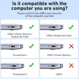 BENFEI 000495GY 10-in-1 USB C Hub 4K HDMI + RJ45 + 100W PD + USB-C + USB x 4 +TF/SD Reader