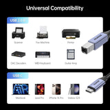 BENFEI 405GY-3M USB B to USB C Printer Cable, Nylon Braided, Premium Aluminium Alloy Case 2M