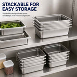 Commercial Stainless Steel GN 1/1 150mm Deep Gastronorm Bain Marie Buffet Steam Table Food Pan In Australia - Darrahopens