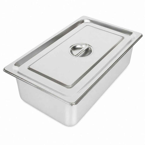 Commercial Stainless Steel GN 1/1 150mm Deep Gastronorm Bain Marie Buffet Steam Table Food Pan with Lid In Australia - Darrahopens