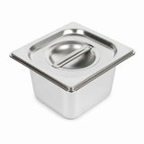 Commercial Stainless Steel GN 1/6 150mm Deep Gastronorm Bain Marie Buffet Steam Table Food Pan with Lid In Australia - Darrahopens
