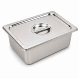 Commercial Stainless Steel GN 2/3 100mm Deep Gastronorm Bain Marie Buffet Steam Table Food Pan with Lid In Australia - Darrahopens