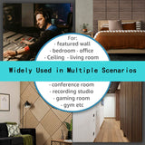 4 Pcs 60cm x 60cm Wall Panel Wood Slat Acoustic Panels Sound Absorbing Proof Panel for Wall Ceiling Decorative Oak