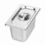 Commercial Stainless Steel GN 1/9 100mm Deep Gastronorm Bain Marie Buffet Steam Table Food Pan with Lid In Australia - Darrahopens