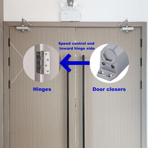 Auto Commercial Door Closers Hydraulic Door Closer for Home  Commercial Door 25-45kg