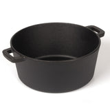 26cm 2-in-1 Cast Iron Dutch Oven & Skillet Set �C Pre-Seasoned Dual-Use Pot with Lid Fry Pan, Durable & Versatile Cookware