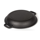 26cm 2-in-1 Cast Iron Dutch Oven & Skillet Set �C Pre-Seasoned Dual-Use Pot with Lid Fry Pan, Durable & Versatile Cookware