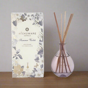 Wick2ware Australia 180ml Summer Violets Reed Diffuser with Essential Oils