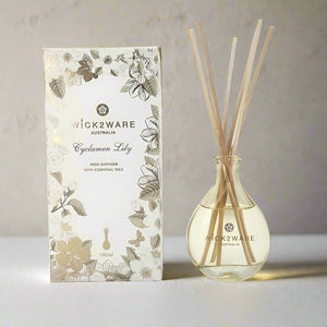 Wick2ware Australia 180ml Cyclamen Lily Reed Diffuser with Essential Oils