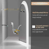Interior Ave - 90 x 60cm Arched LED Bathroom Mirror