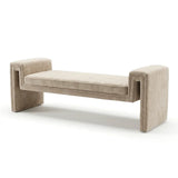 Interior Ave - Solace Textured Bench - Natural Taupe