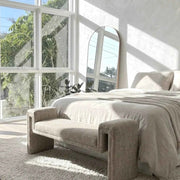 Interior Ave - Solace Textured Bench - Natural Taupe In Australia - Darrahopens