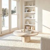 Nobu Round Sculptural Stone Coffee Table - Natural Stone 100cm In Australia - Darrahopens